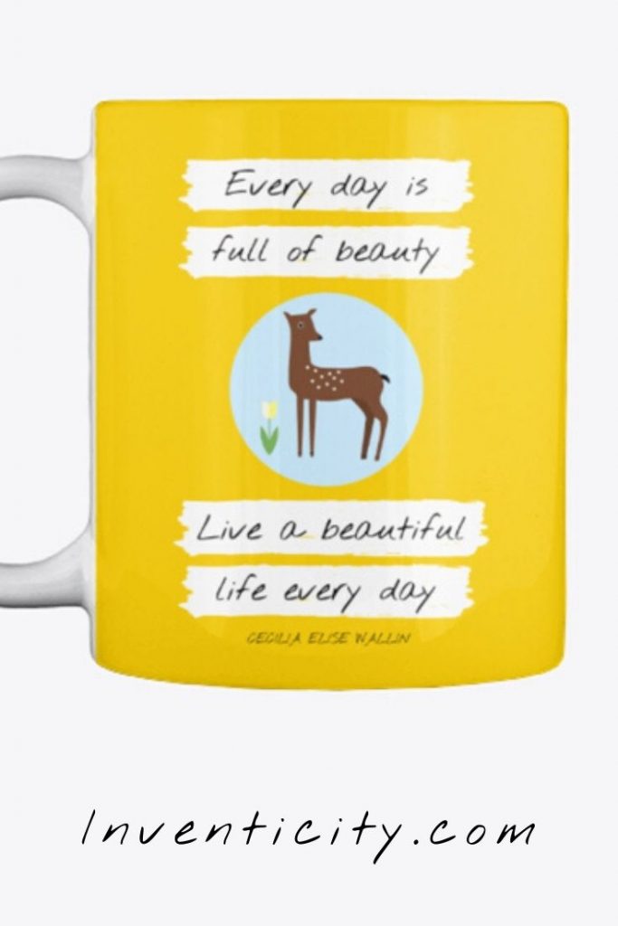 QUOTE MUG _ coffee mug_ Remind Yourself to Live Intentionally“Remindeer ” More ProductsThis mug will make you smile, and remind you to see the beauty in every day.