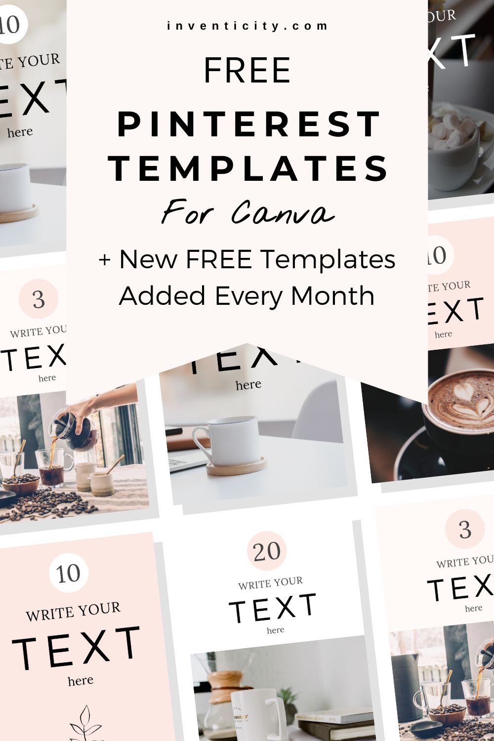 Free Pinterest Templates for Canva Inventicity™